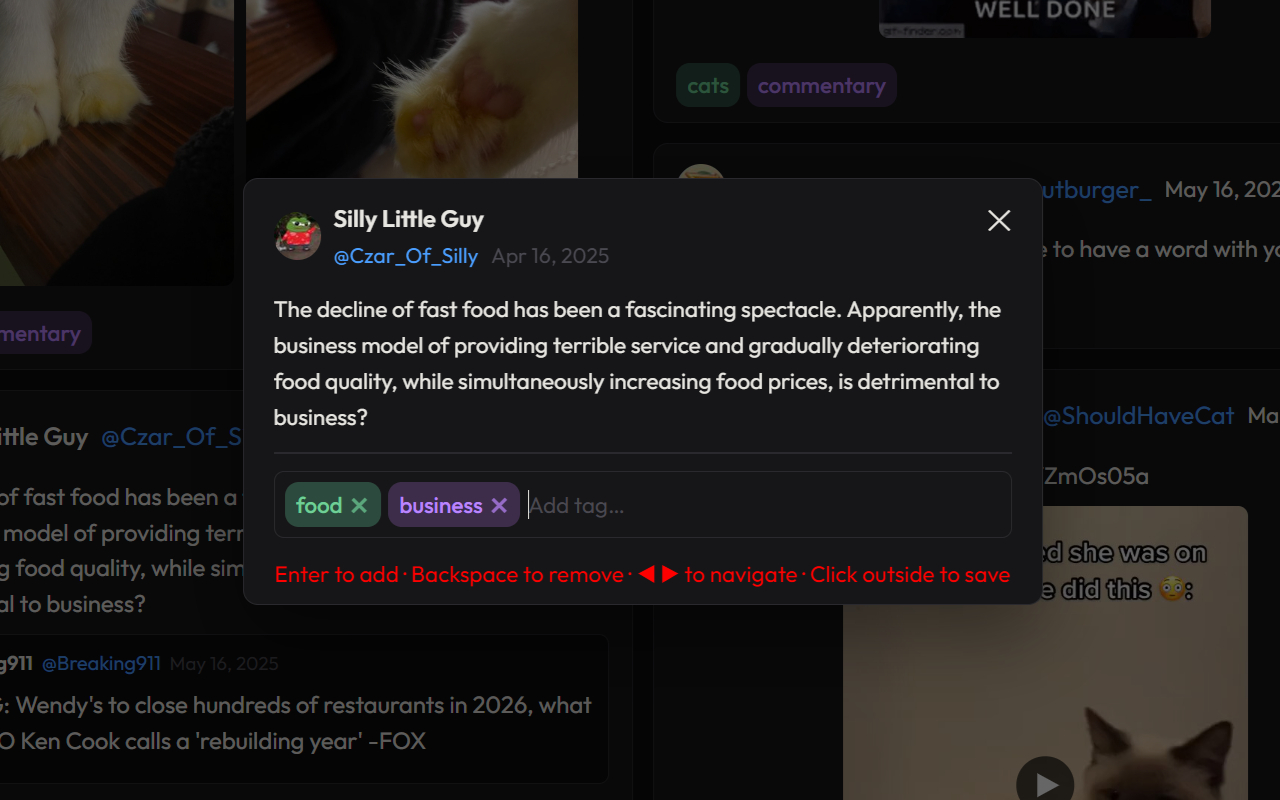 Edit Tag Modal
